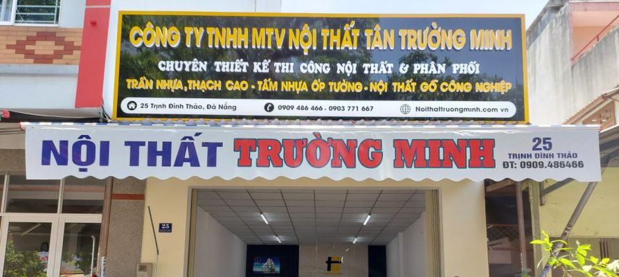 Nội thất Tân Trường Minh cải tạo văn phòng du lịch Đà Nẵng bằng trần nhựa thả hiện đại